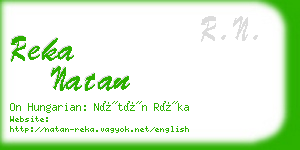 reka natan business card